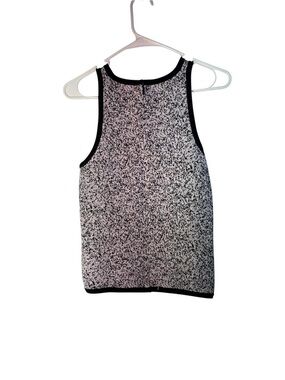 Robert Rodriguez Black and White Speckle Tank Top